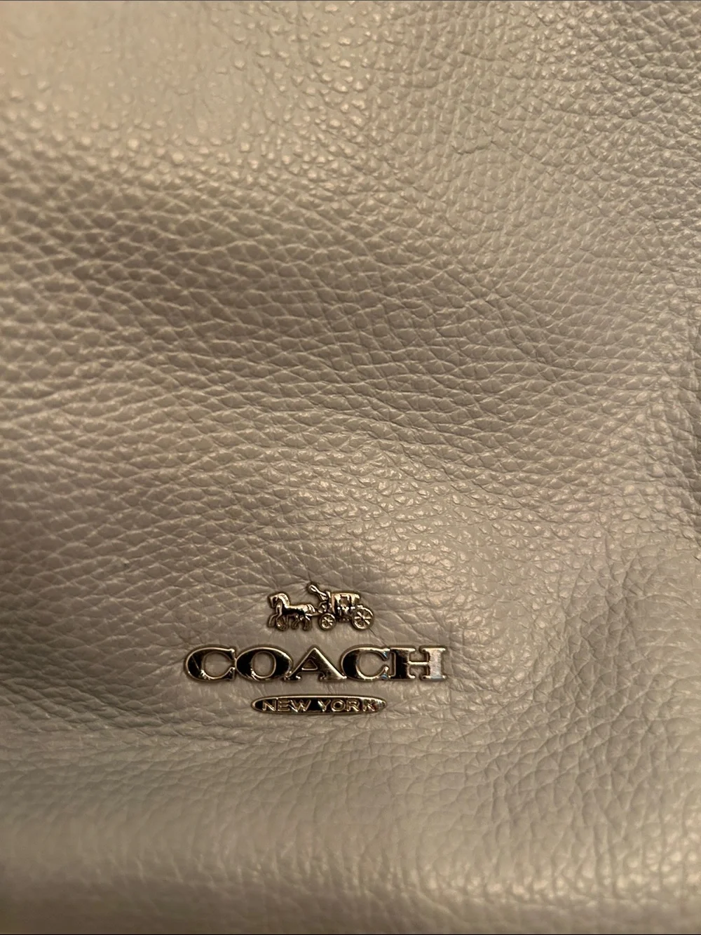Coach Pebbled Leather Shoulder Bag in Light Blue N2K1979-F31507 w/dust jacket - Picture 4 of 4